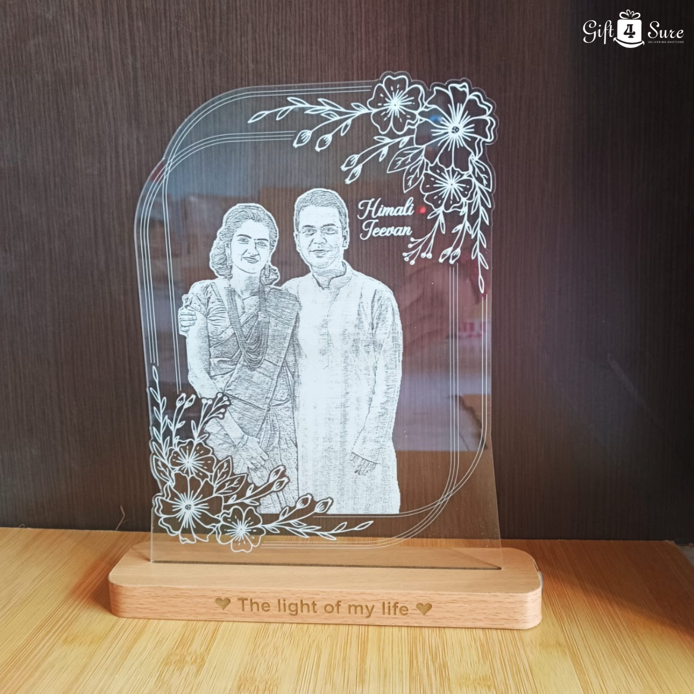 PHOTO ENGRAVED ILLUSION LAMP