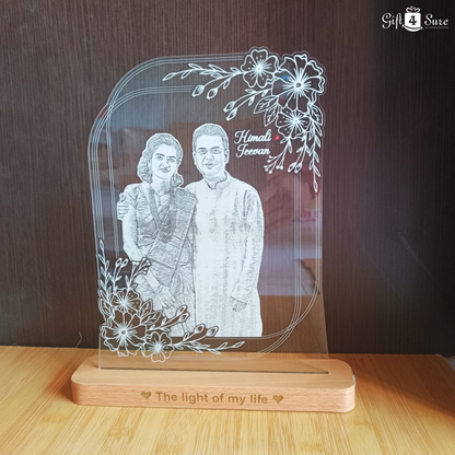 PHOTO ENGRAVED ILLUSION LAMP