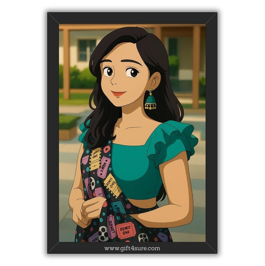 GHIBLI ART STYLE FRAMES FOR HER