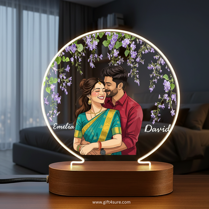 CUSTOMISED ACRYLIC CIRCLE LAMP- 1