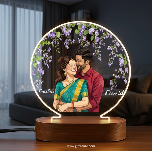 CUSTOMISED ACRYLIC CIRCLE LAMP- 1