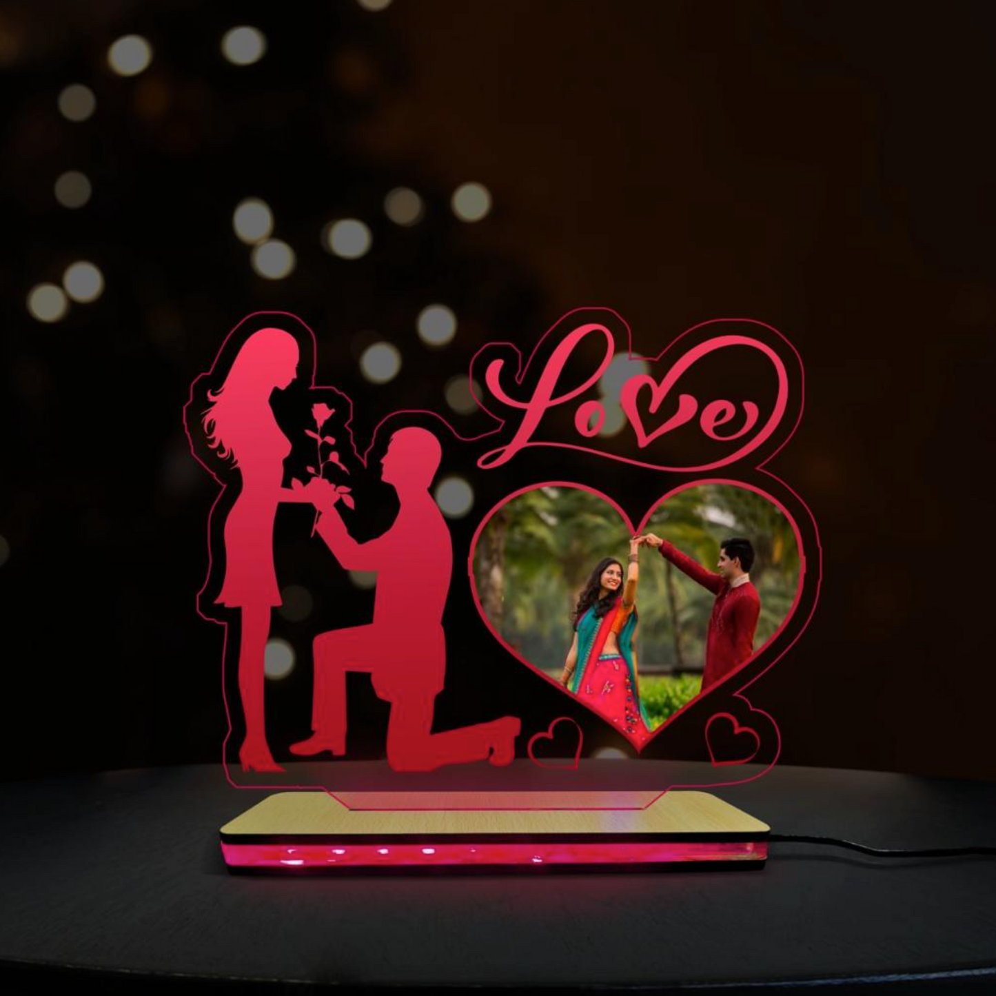 LOVE ACRYLIC LAMP - MULTICOLOR