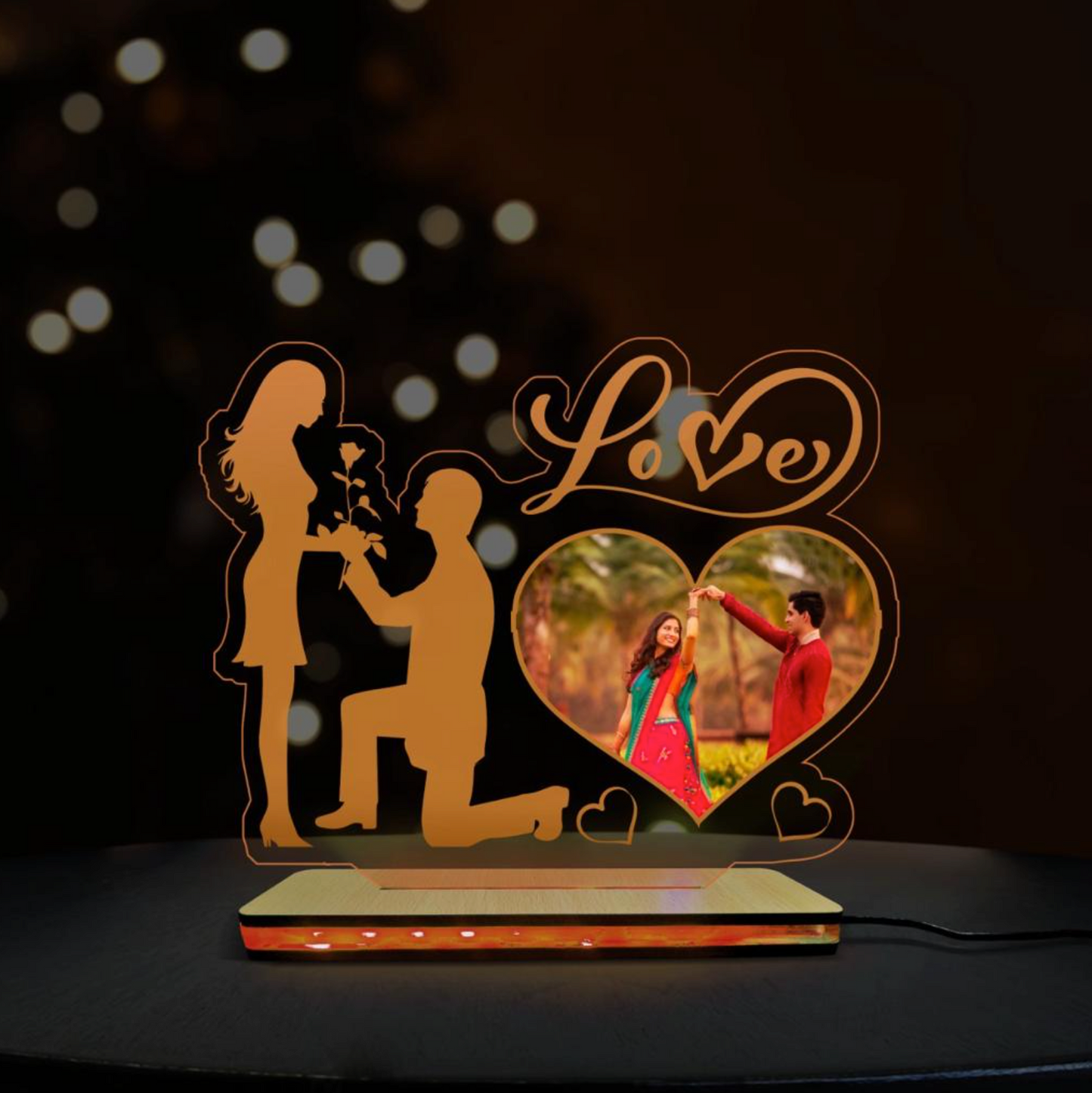 LOVE ACRYLIC LAMP - MULTICOLOR