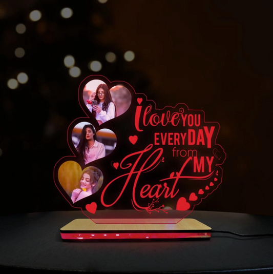 I LOVE YOU ACRYLIC LAMP - MULTICOLOR