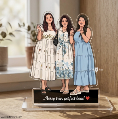 ACRYLIC ILLUSTRATED PHOTO STANDY