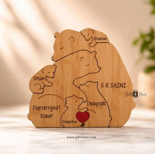 WOODEN BEAR FAMILY PUZZLE