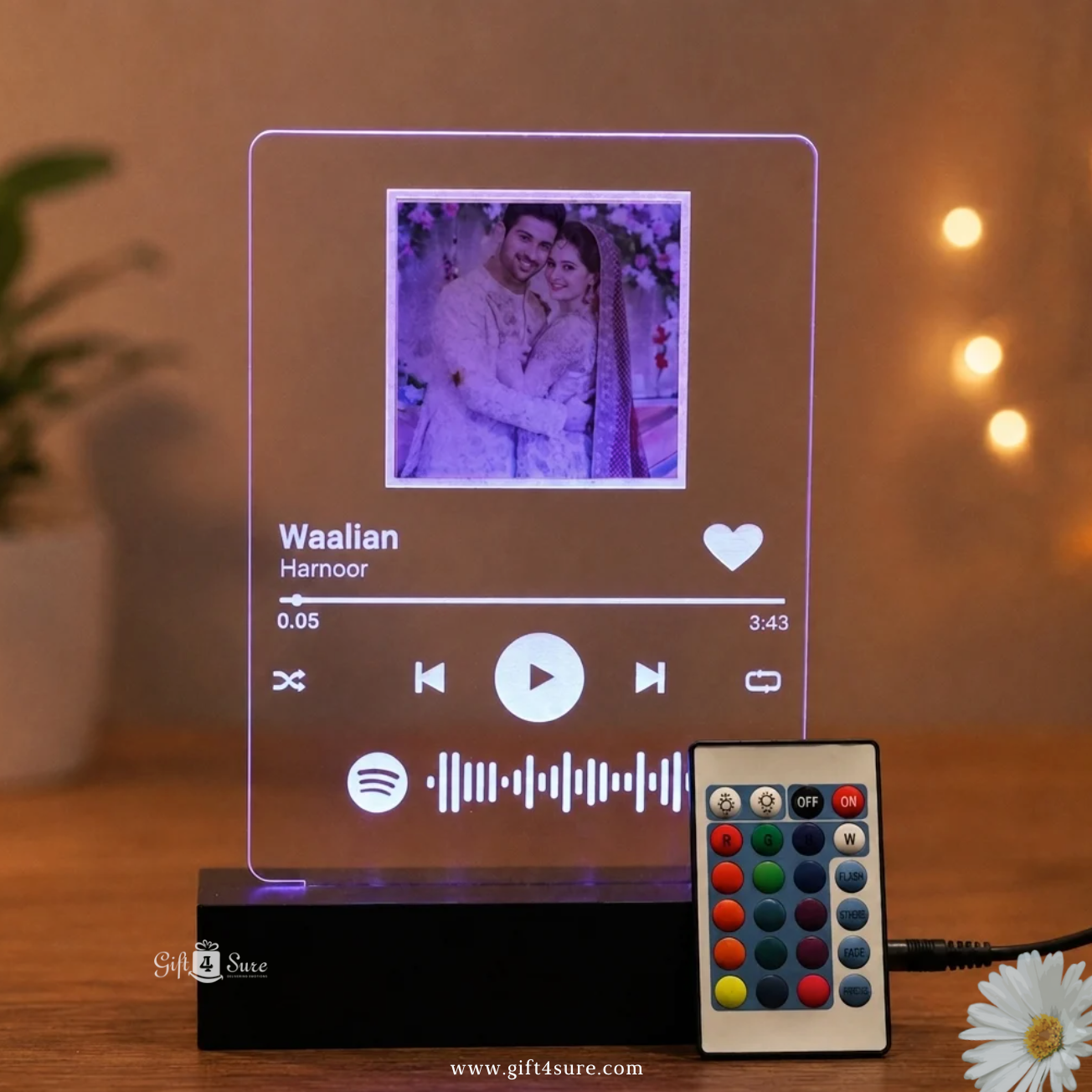 SPOTIFY PLAQUE WITH LED STAND