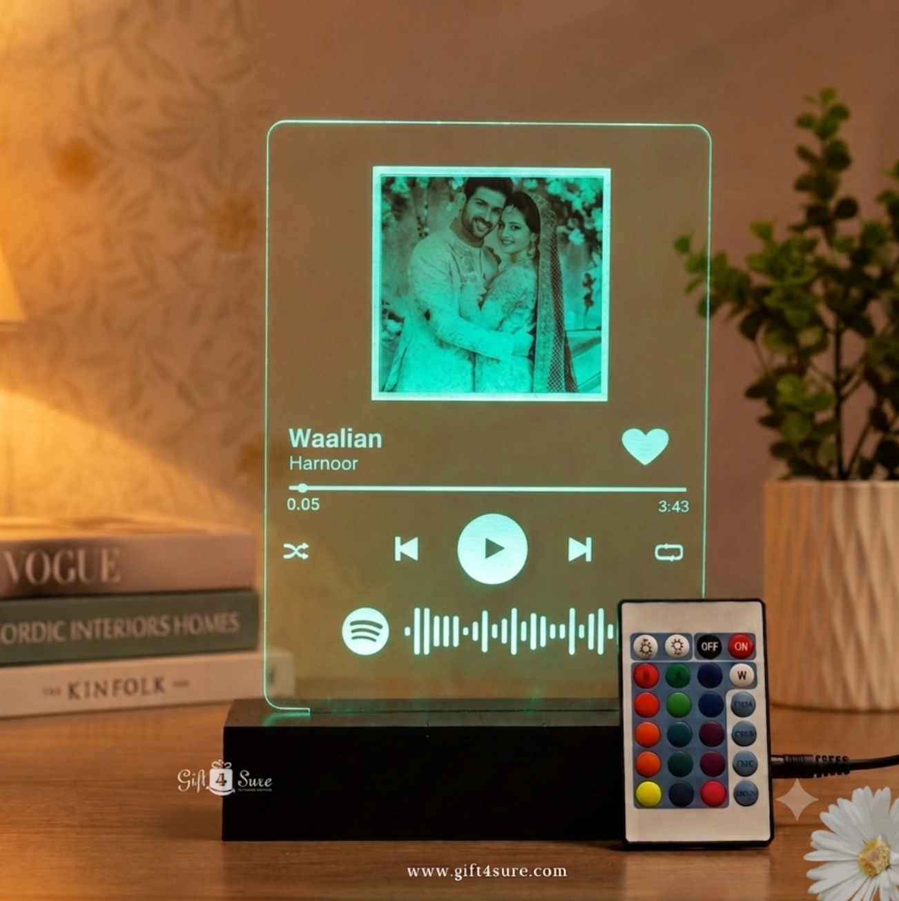 SPOTIFY PLAQUE WITH LED STAND