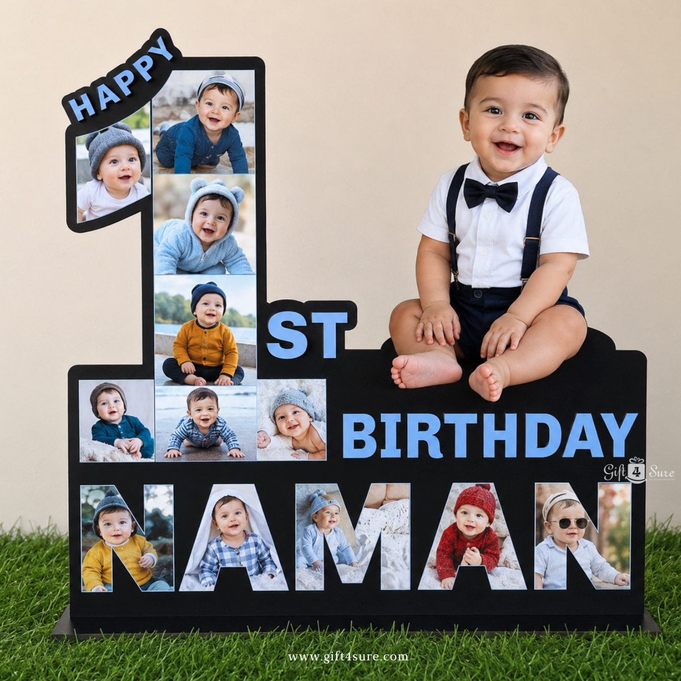 BABY WOODEN CUTOUT STANDY