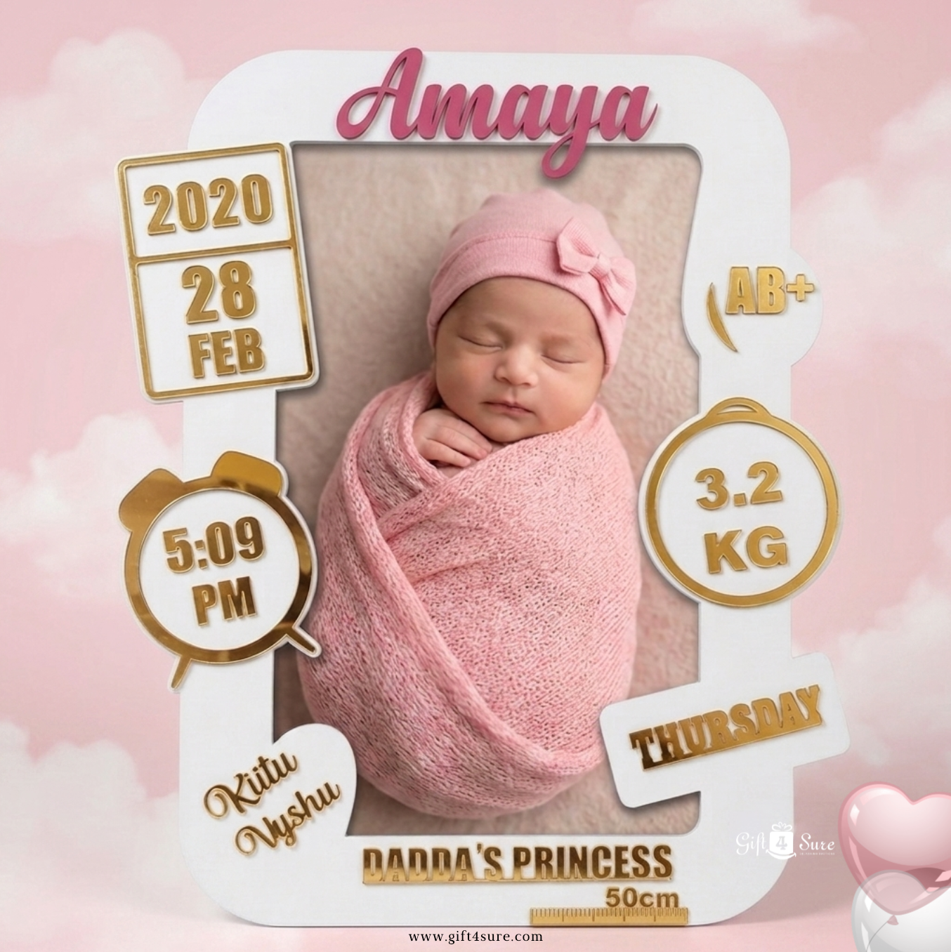 ACRYLIC BABY PHOTO FRAME-2
