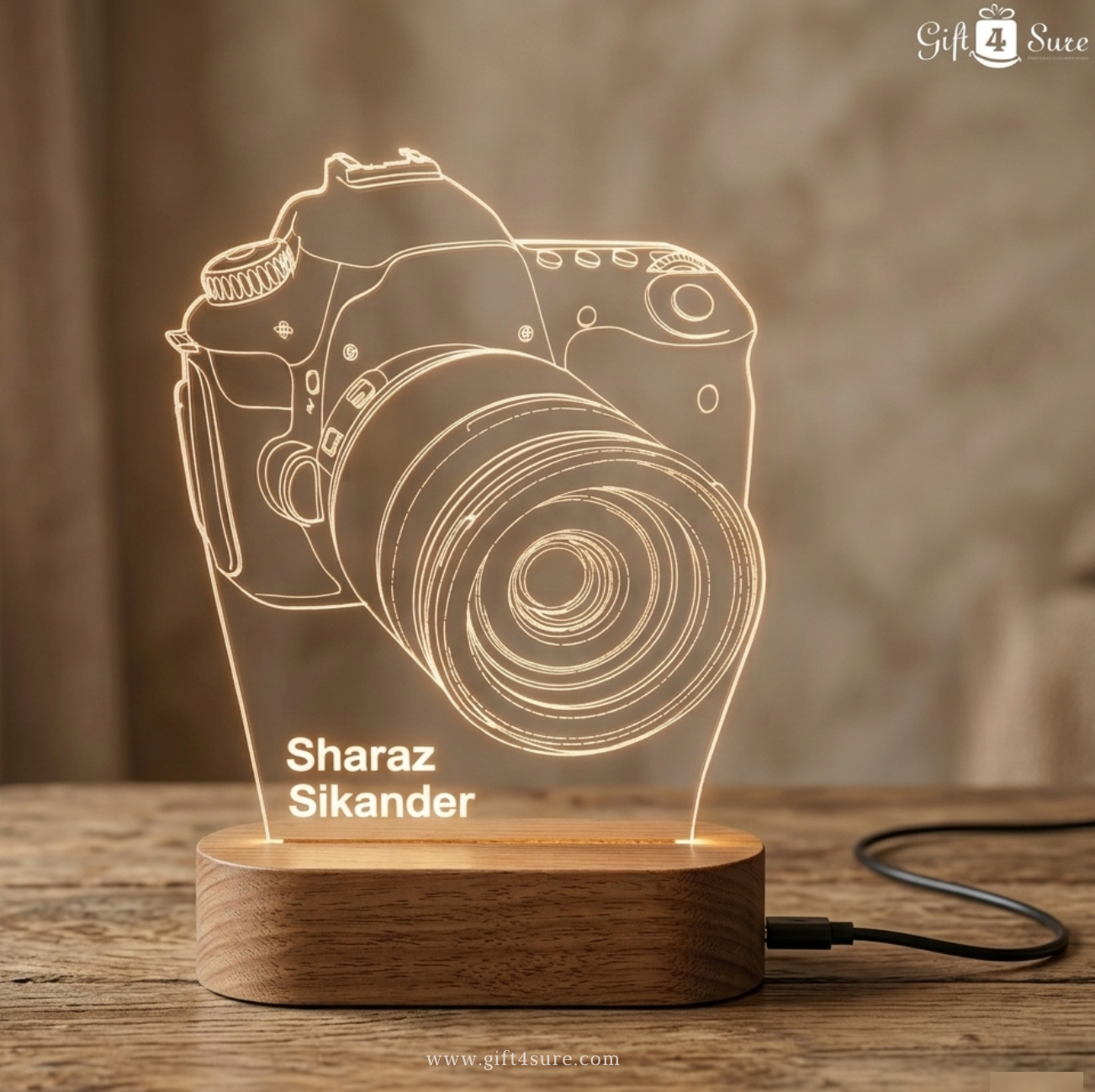 DSLR CAMERA ILLUSION LAMP - PREMIUM QUALITY