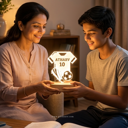 PERSONALISED FOOTBALL JERSEY NIGHT LAMP