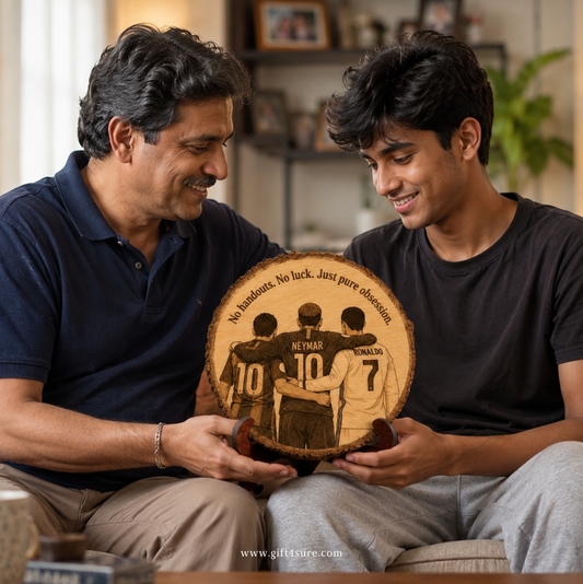 NATURAL WOODEN SLICE (FOOTBALL LEGENDS EDITION)-1