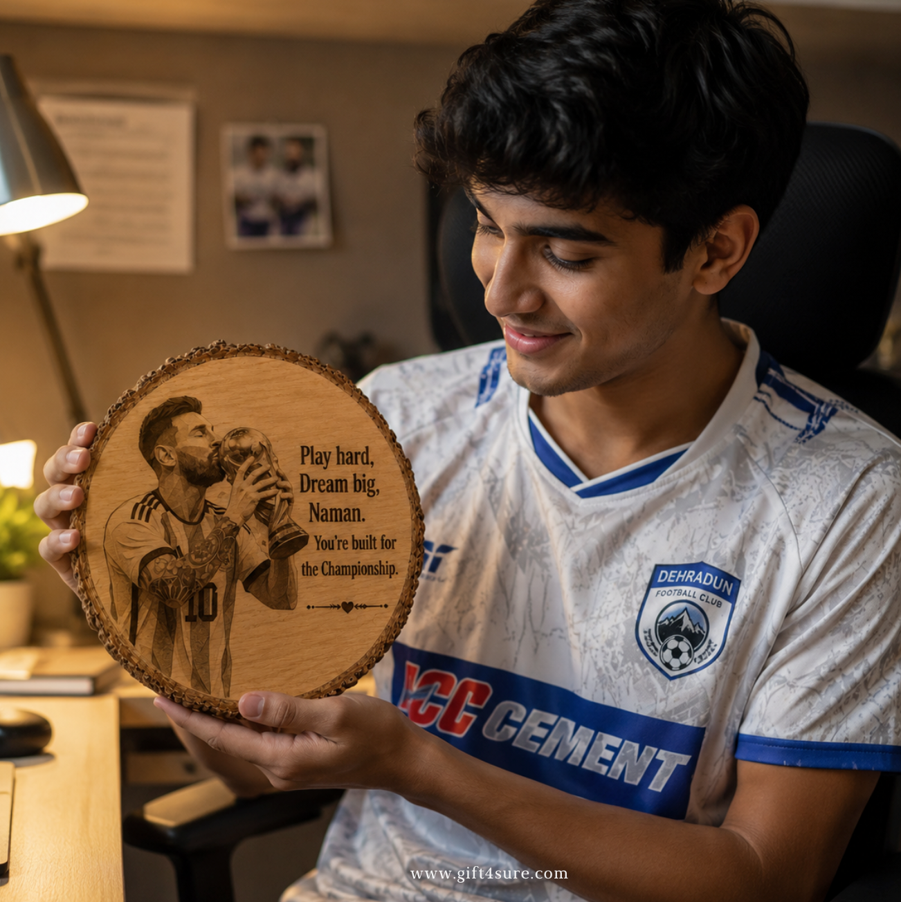 NATURAL WOODEN SLICE (FOOTBALL LEGENDS EDITION)-3