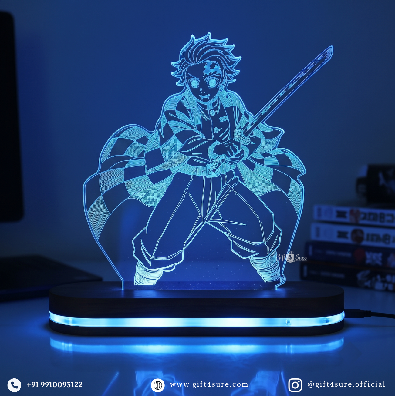 DEMON SLAYER: TANJIRO KAMADO ANIME LED LAMP (MULTICOLOR)