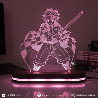 DEMON SLAYER: TANJIRO KAMADO ANIME LED LAMP (MULTICOLOR)