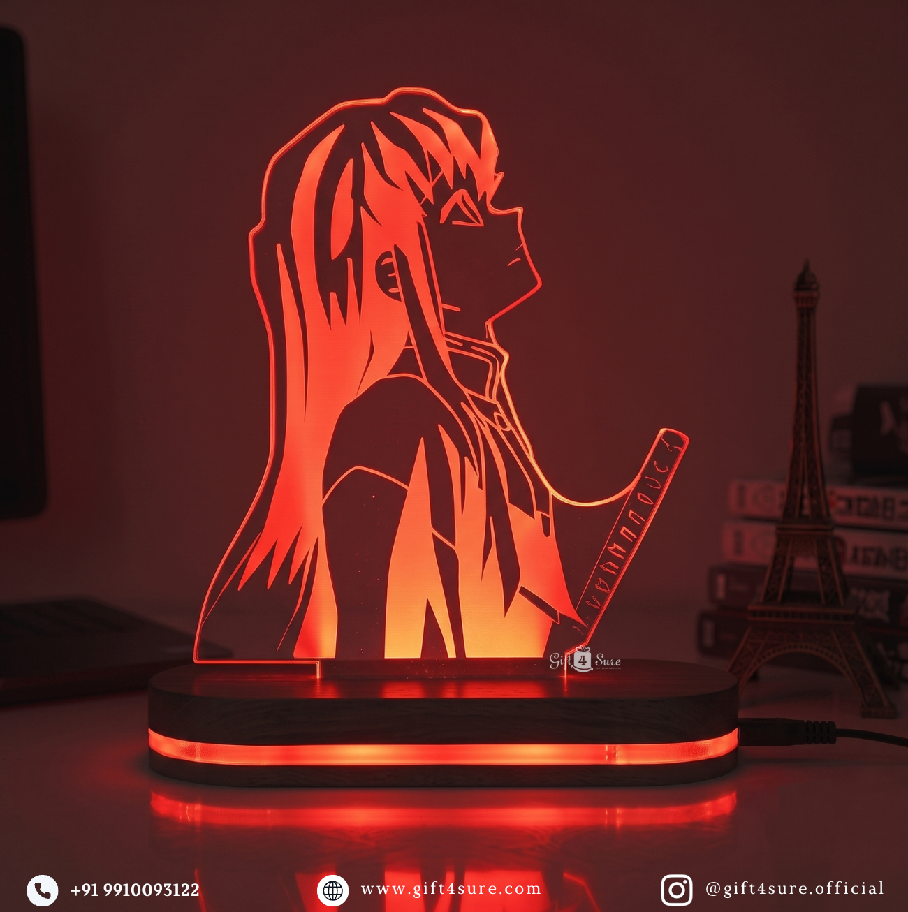 DEMON SLAYER: MUICHIRO TOKITO ACRYLIC LED LAMP (MULTICOLOR)