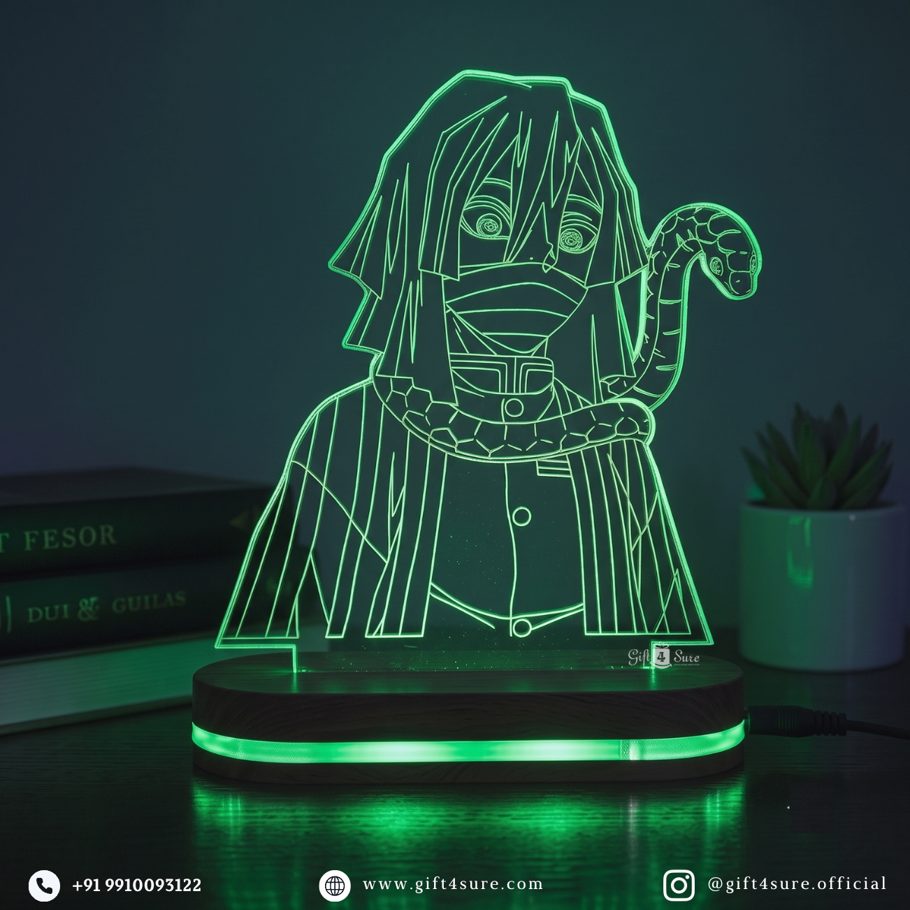 DEMON SLAYER: OBNAI IGURO ANIME LED LAMP (MULTICOLOR)