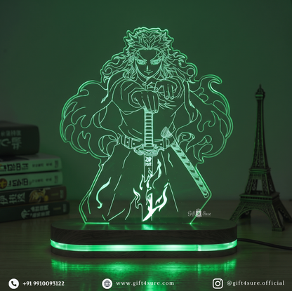 DEMON SLAYER: KYOJURO RENGOKU ANIME LED LAMP (MULTICOLOR)