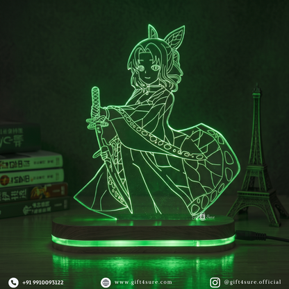 DEMON SLAYER: SHINOBU KOCHO ANIME LED LAMP (MULTICOLOR)