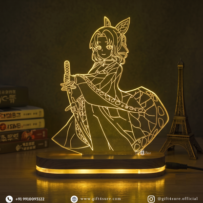 DEMON SLAYER: SHINOBU KOCHO ANIME LED LAMP (MULTICOLOR)