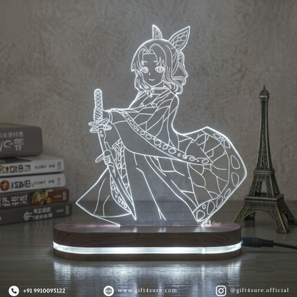 DEMON SLAYER: SHINOBU KOCHO ANIME LED LAMP (MULTICOLOR)