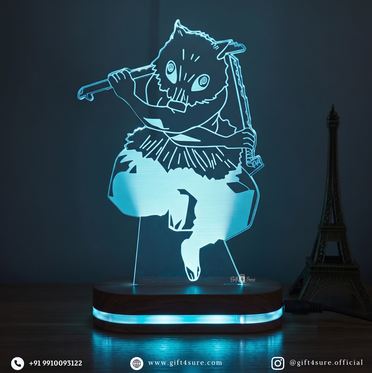 DEMON SLAYER: INOSUKE HASHIBIRA ANIME LED LAMP (MULTICOLOR)