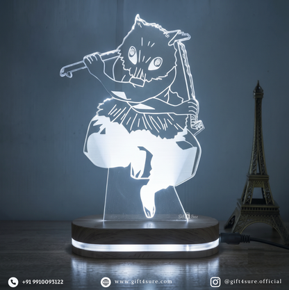 DEMON SLAYER: INOSUKE HASHIBIRA ANIME LED LAMP (MULTICOLOR)