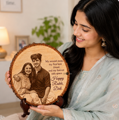 NATURAL WOODEN SLICE (RAKHI EDITION)-1