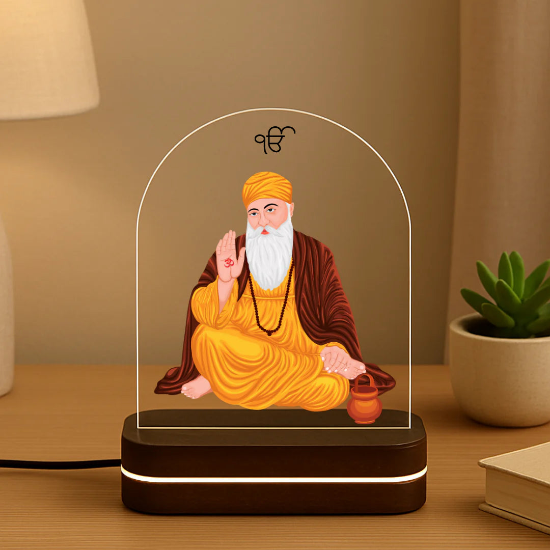 WAHEGURU ACRYLIC LED LAMP