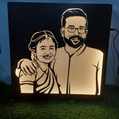 3D LED WOODEN PORTRAIT