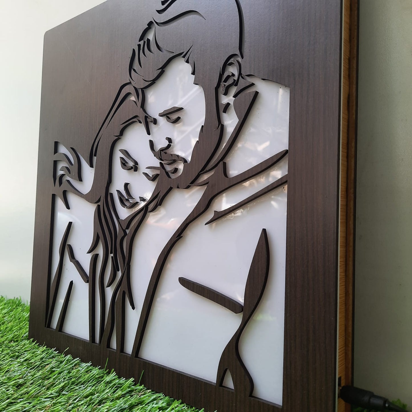 3D LED WOODEN PORTRAIT