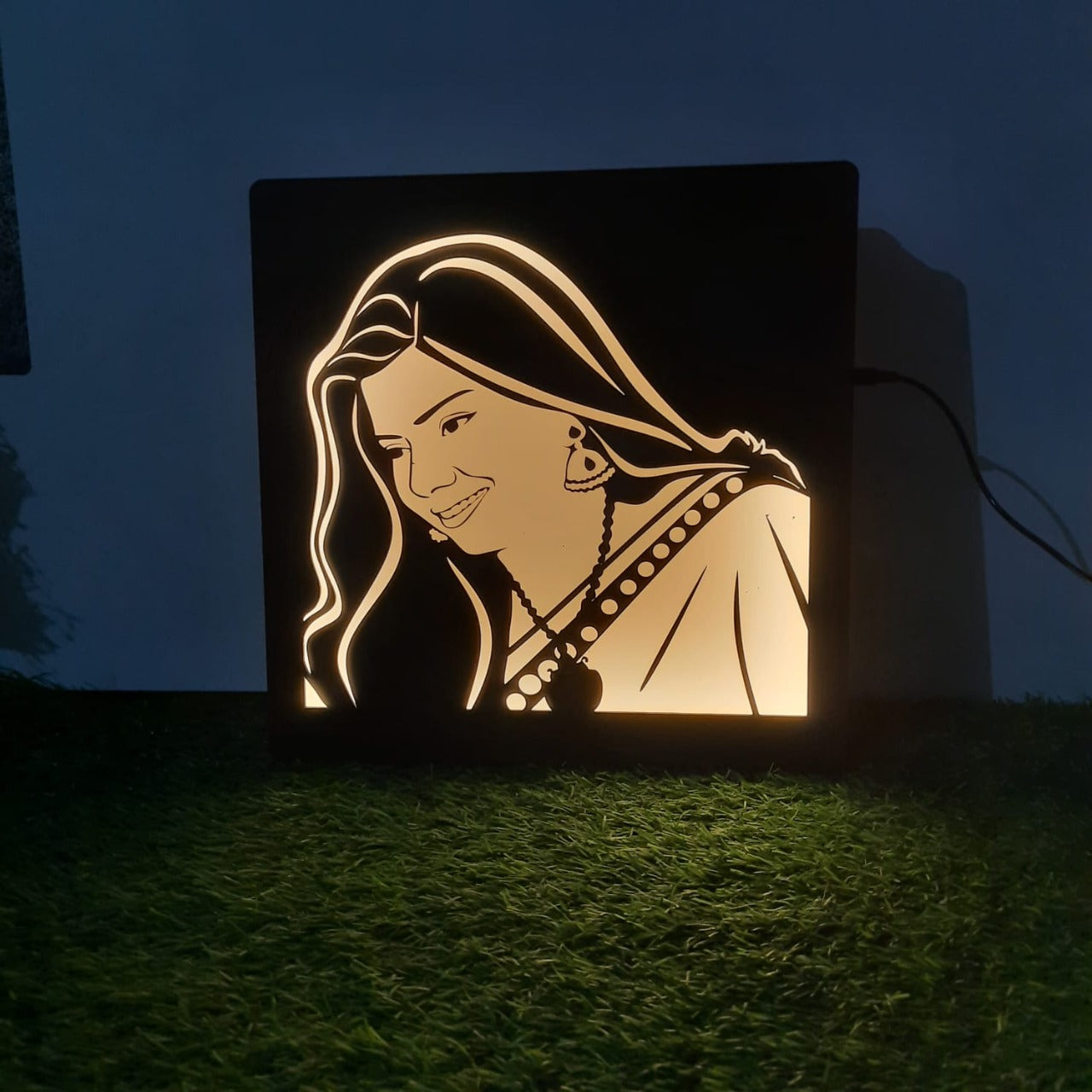 3D LED WOODEN PORTRAIT