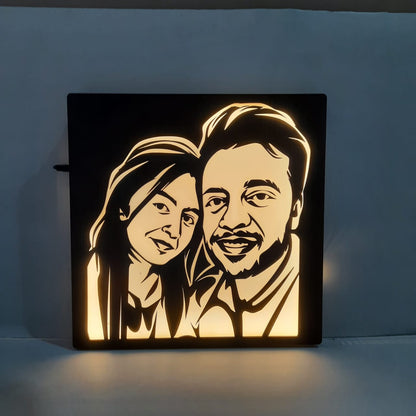 3D LED WOODEN PORTRAIT