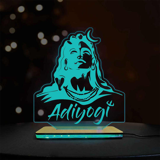 ADIYOGI ACRYLIC LED LAMP (MULTICOLOR)