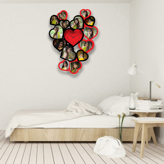 LOVE HEARTS WALL CLOCK