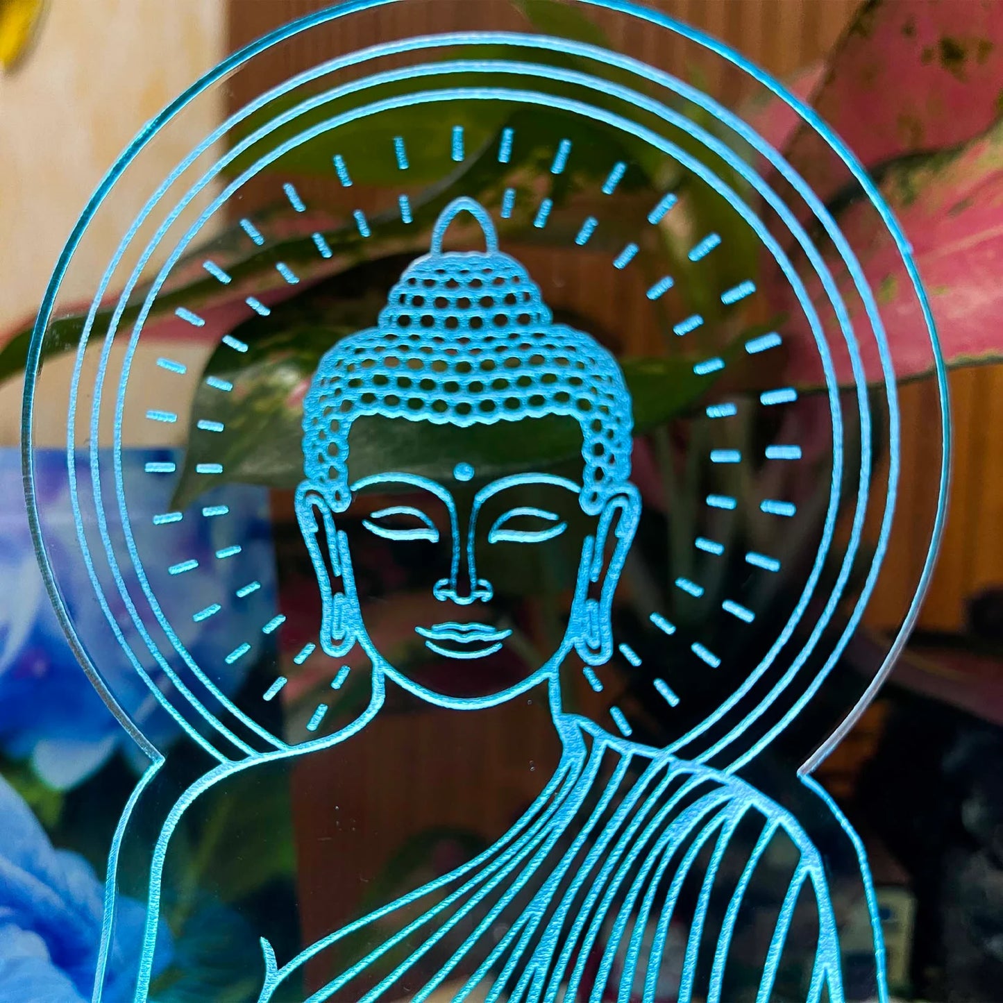BUDDHA ACRYLIC LED LAMP (MULTICOLOR)
