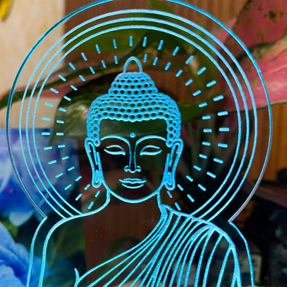 BUDDHA ACRYLIC LED LAMP (MULTICOLOR)