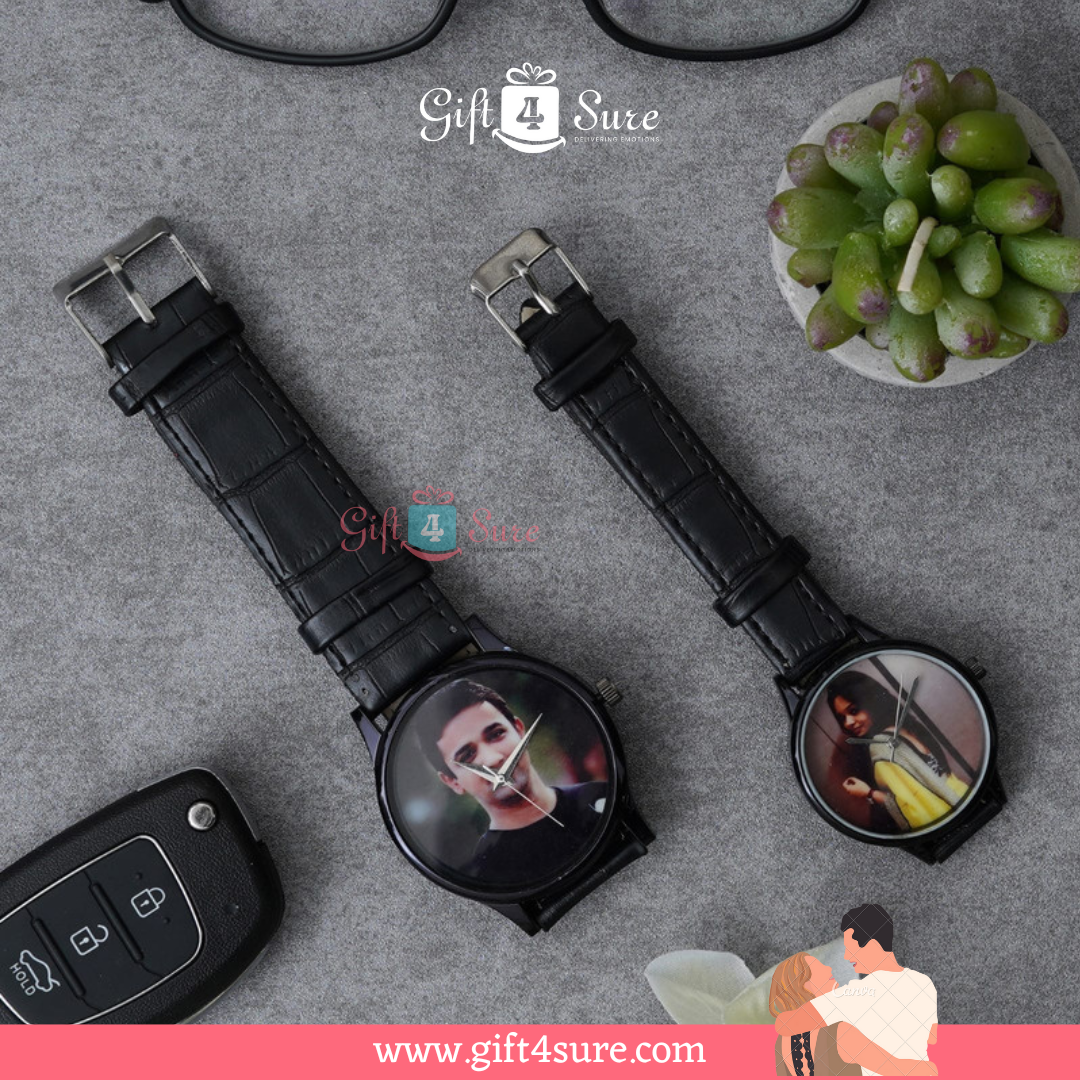 COUPLE WRIST WATCH WITH PIC