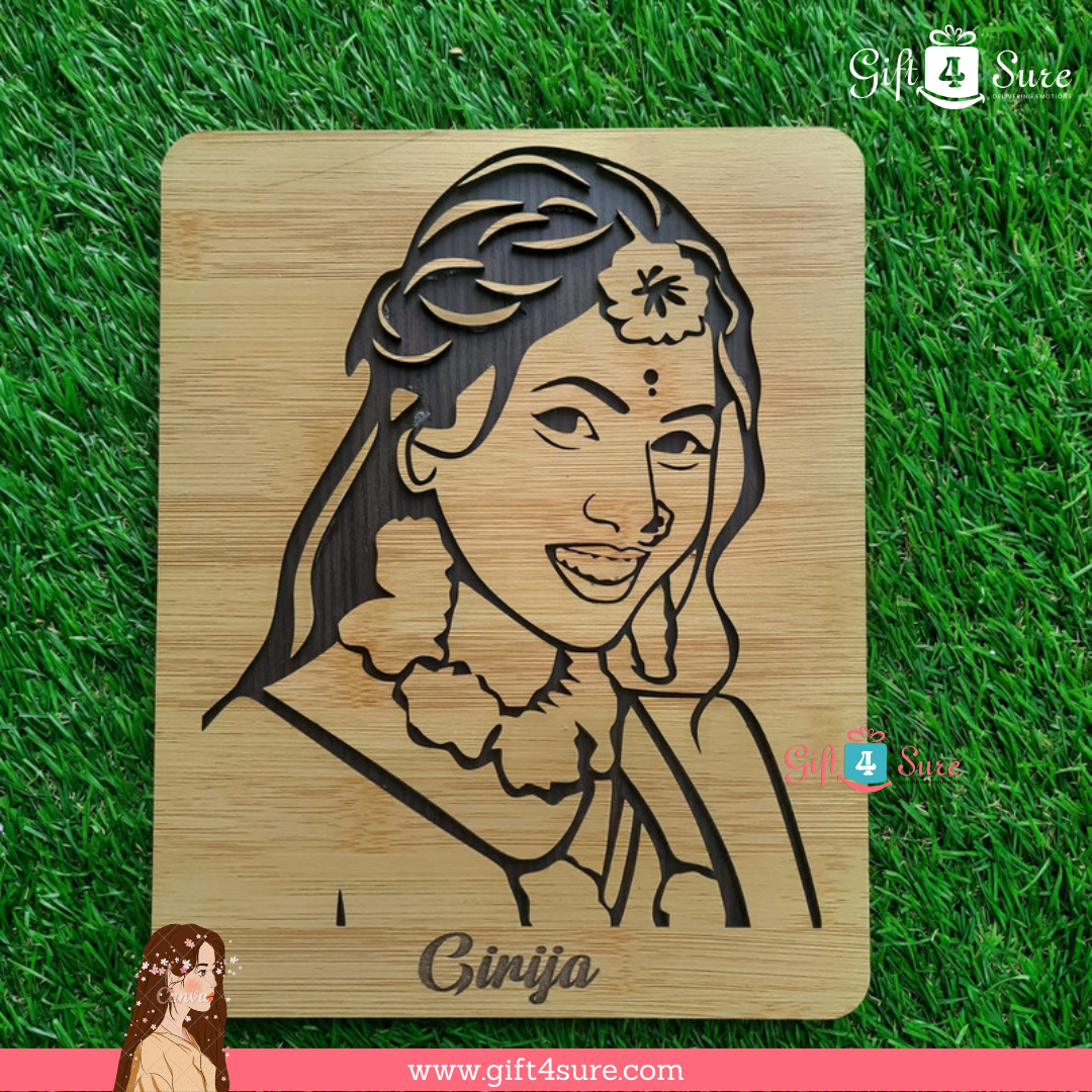 PREMIUM 3D WOODEN PORTRAIT - SINGLE PERSON