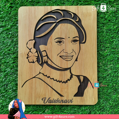 PREMIUM 3D WOODEN PORTRAIT - SINGLE PERSON