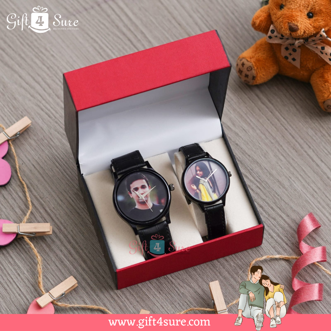 COUPLE WRIST WATCH WITH PIC