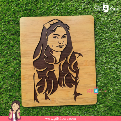 PREMIUM 3D WOODEN PORTRAIT - SINGLE PERSON