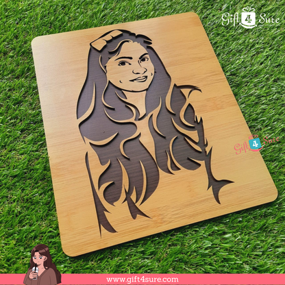 PREMIUM 3D WOODEN PORTRAIT - SINGLE PERSON