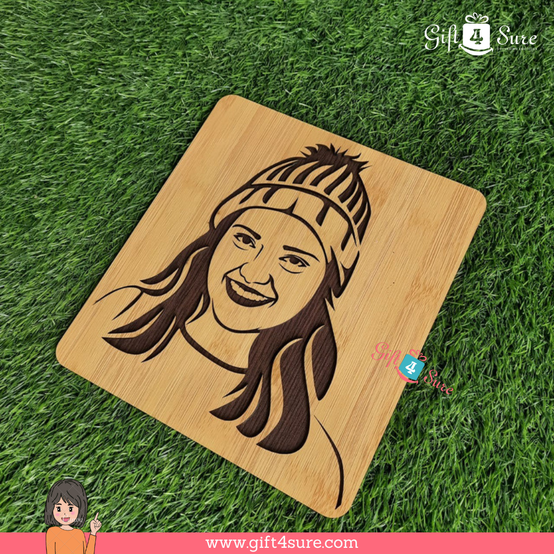 PREMIUM 3D WOODEN PORTRAIT - SINGLE PERSON