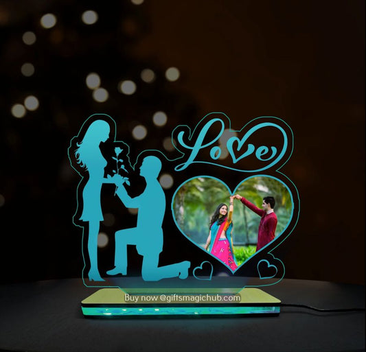 LOVE ACRYLIC LAMP - MULTICOLOR