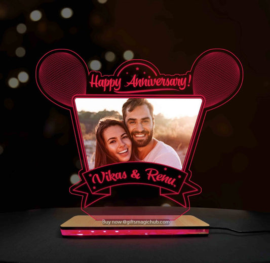 ANNIVERSARY ACRYLIC LAMP - MULTICOLOR