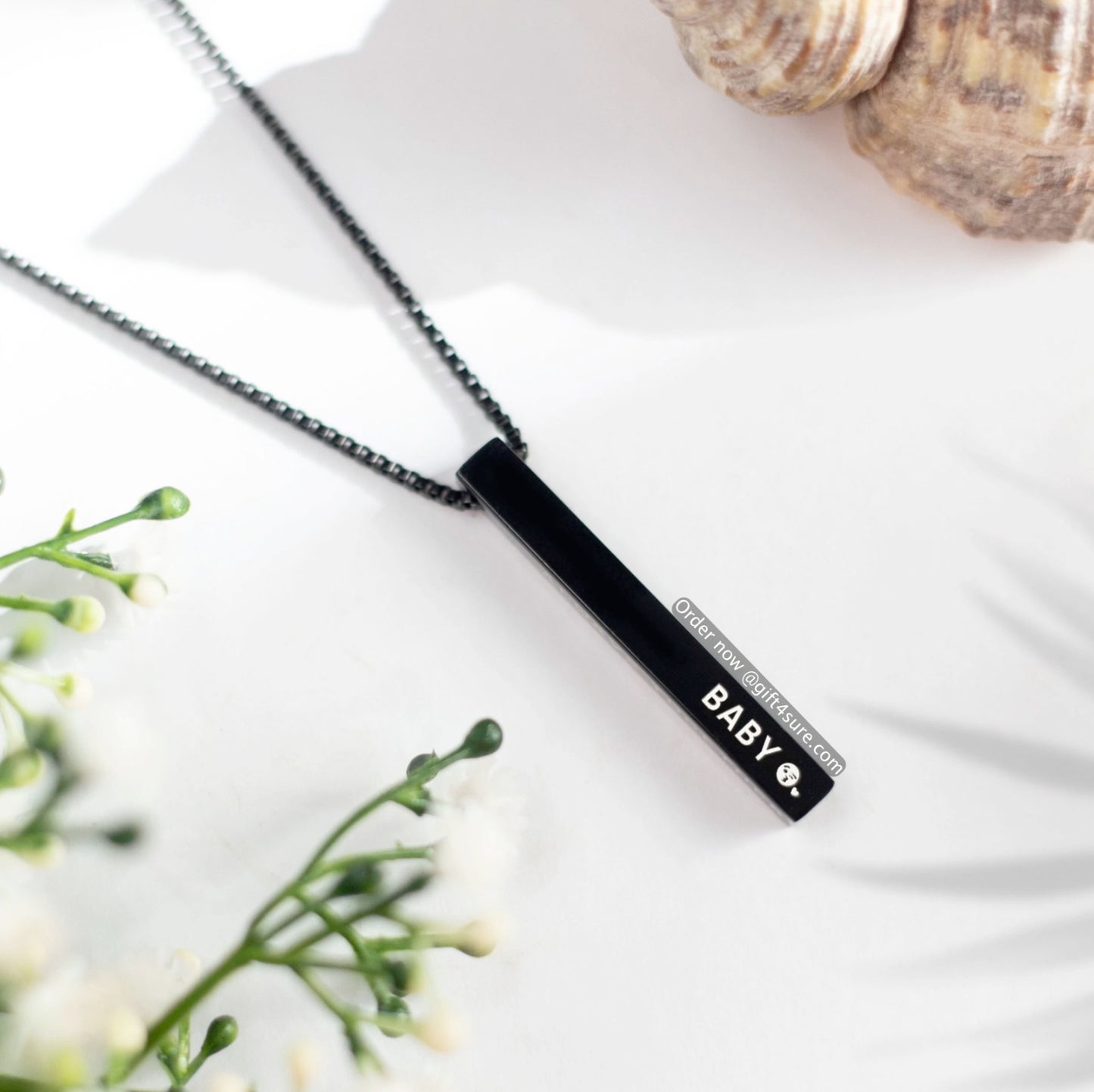 BLACK - BAR PENDENT