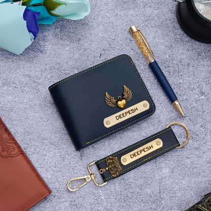 MEN'S WALLET COMBO (WALLET + PEN + KEYCHAIN)